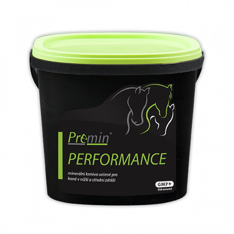 Premin® PERFORMANCE Pro koně v nižší a střední zátěži
