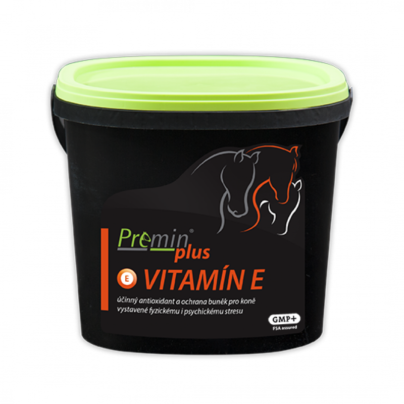 Premin® plus VITAMÍN E – účinný antioxidant a ochrana buněk pro koně při fyzickém i psychickém stresu